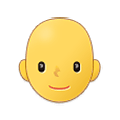 🧑‍🦲 Emoji Erwachsener: Glatze Samsung One UI 4.0 January 2022.