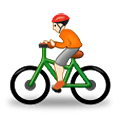 Émoji 🚴🏻 Cycliste : Peau Claire sur Samsung One UI 4.0 January 2022.