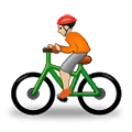 Émoji 🚴🏼 Cycliste : Peau Moyennement Claire sur Samsung One UI 4.0 January 2022.