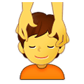 💆 Emoji Person, die eine Kopfmassage bekommt Samsung One UI 4.0 January 2022.