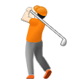 🏌🏻 Emoji Golfer(in): helle Hautfarbe Samsung One UI 4.0 January 2022.