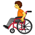 🧑‍🦽 Emoji Persona en silla de ruedas manual en Samsung One UI 4.0 January 2022.