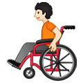 🧑🏻‍🦽 Emoji Person in manuellem Rollstuhl: helle Hautfarbe Samsung One UI 4.0 January 2022.