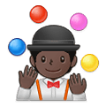 🤹🏿 Emoji Persona Haciendo Malabares: Tono De Piel Oscuro en Samsung One UI 4.0 January 2022.