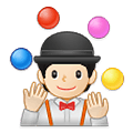 🤹🏻 Emoji Jongleur(in): helle Hautfarbe Samsung One UI 4.0 January 2022.