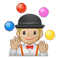 🤹🏼 Emoji Persona Haciendo Malabares: Tono De Piel Claro Medio en Samsung One UI 4.0 January 2022.