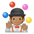 🤹🏽 Emoji Jongleur(in): mittlere Hautfarbe Samsung One UI 4.0 January 2022.