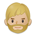 Emoji 🧔🏼 Uomo Con La Barba: Carnagione Abbastanza Chiara su Samsung One UI 4.0 January 2022.