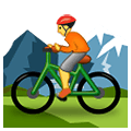 🚵 Emoji Pessoa Fazendo Mountain Bike na Samsung One UI 4.0 January 2022.