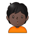 🙎🏿 Emoji schmollende Person: dunkle Hautfarbe Samsung One UI 4.0 January 2022.