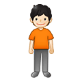 🧍🏻 Emoji stehende Person: helle Hautfarbe Samsung One UI 4.0 January 2022.