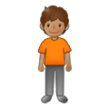 🧍🏽 Emoji Persona De Pie: Tono De Piel Medio en Samsung One UI 4.0 January 2022.