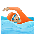 Emoji 🏊🏼 Persona Che Nuota: Carnagione Abbastanza Chiara su Samsung One UI 4.0 January 2022.