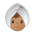 👳🏽 Emoji Person mit Turban: mittlere Hautfarbe Samsung One UI 4.0 January 2022.