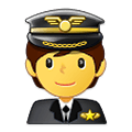 Emoji 🧑‍✈️ Pilota su Samsung One UI 4.0 January 2022.