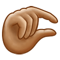 🤏🏽 Emoji Mão Beliscando: Pele Morena na Samsung One UI 4.0 January 2022.