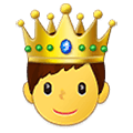 Émoji 🤴 Prince sur Samsung One UI 4.0 January 2022.