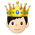 Émoji 🤴🏻 Prince : Peau Claire sur Samsung One UI 4.0 January 2022.
