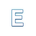 Emoji 🇪 Lettera simbolo indicatore regionale E su Samsung One UI 4.0 January 2022.