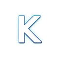 🇰 Emoji Letra do símbolo indicador regional K na Samsung One UI 4.0 January 2022.