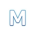 🇲 Emoji Indicador regional Símbolo Letra M en Samsung One UI 4.0 January 2022.