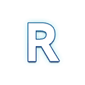 🇷 Emoji Indicador regional símbolo letra R en Samsung One UI 4.0 January 2022.