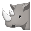 Émoji 🦏 Rhinocéros sur Samsung One UI 4.0 January 2022.
