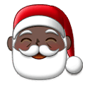 🎅🏿 Emoji Papai Noel: Pele Escura na Samsung One UI 4.0 January 2022.