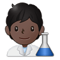 Emoji 🧑🏿‍🔬 Persona Che Lavora In Campo Scientifico: Carnagione Scura su Samsung One UI 4.0 January 2022.