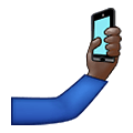 🤳🏿 Emoji Selfie: Pele Escura na Samsung One UI 4.0 January 2022.