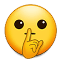 Emoji 🤫 Faccina Che Zittisce su Samsung One UI 4.0 January 2022.
