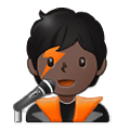 🧑🏿‍🎤 Emoji Cantante: Tono De Piel Oscuro en Samsung One UI 4.0 January 2022.