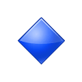 🔹 Emoji Losango Azul Pequeno na Samsung One UI 4.0 January 2022.