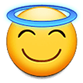 😇 Emoji lächelndes Gesicht mit Heiligenschein Samsung One UI 4.0 January 2022.