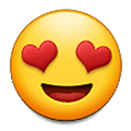 😍 Emoji Rosto Sorridente Com Olhos De Coração na Samsung One UI 4.0 January 2022.