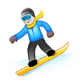🏂 Emoji Praticante De Snowboard na Samsung One UI 4.0 January 2022.