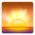 🌅 Emoji Sonnenaufgang über dem Meer Samsung One UI 4.0 January 2022.