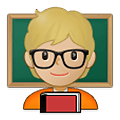 🧑🏼‍🏫 Emoji Profesor: Tono De Piel Claro Medio en Samsung One UI 4.0 January 2022.