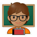 🧑🏽‍🏫 Emoji Profesor: Tono De Piel Medio en Samsung One UI 4.0 January 2022.