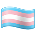 🏳️‍⚧ Emoji Bandera del orgullo transgénero en Samsung One UI 4.0 January 2022.