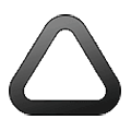 Emoji 🛆 Triangolo con gli angoli arrotondati su Samsung One UI 4.0 January 2022.