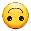 Emoji 🙃 Faccina Sottosopra su Samsung One UI 4.0 January 2022.