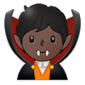 🧛🏿 Emoji Vampiro: Tono De Piel Oscuro en Samsung One UI 4.0 January 2022.