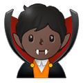 🧛🏿 Emoji Vampiro: Pele Escura na Samsung One UI 4.0 January 2022.