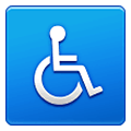 Emoji ♿ Simbolo Della Disabilità su Samsung One UI 4.0 January 2022.