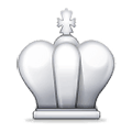 ♔ Emoji Rei de xadrez branco na Samsung One UI 4.0 January 2022.