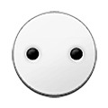 Emoji ⚇ Cerchio bianco con due puntini su Samsung One UI 4.0 January 2022.
