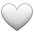 Emoji 🤍 Cuore Bianco su Samsung One UI 4.0 January 2022.