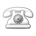 ☏ Emoji Teléfono blanco en Samsung One UI 4.0 January 2022.