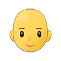 Emoji 👩‍🦲 Donna: Calvo su Samsung One UI 4.0 January 2022.